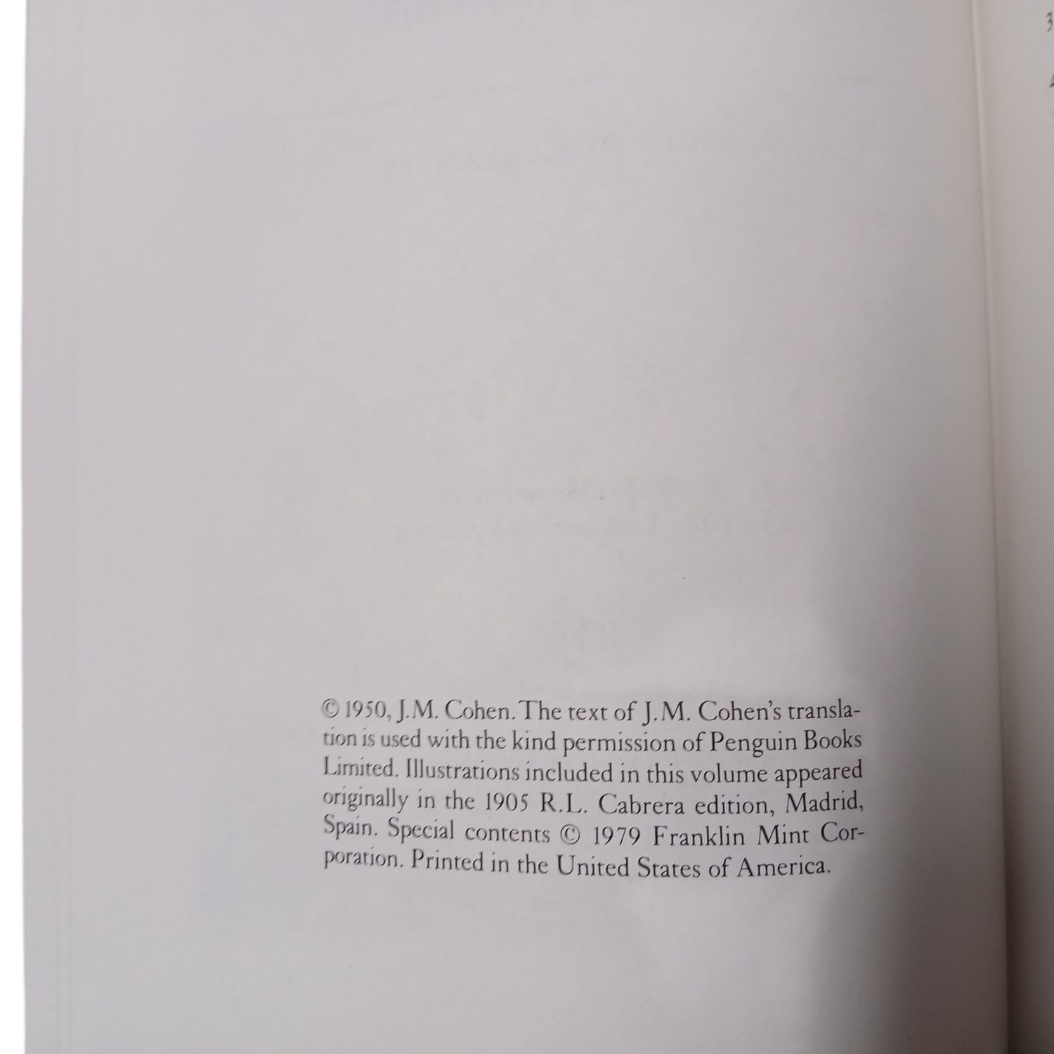 The Franklin Library Don Quixote de la Mancha by Cervantes