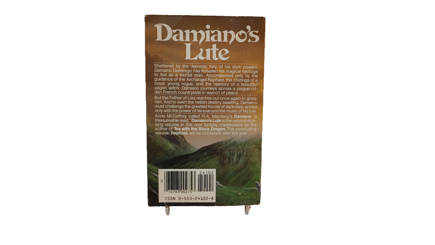 Damiano's Lute by R.A. MacAvoy First Edition Bantam Paperback Fantasy