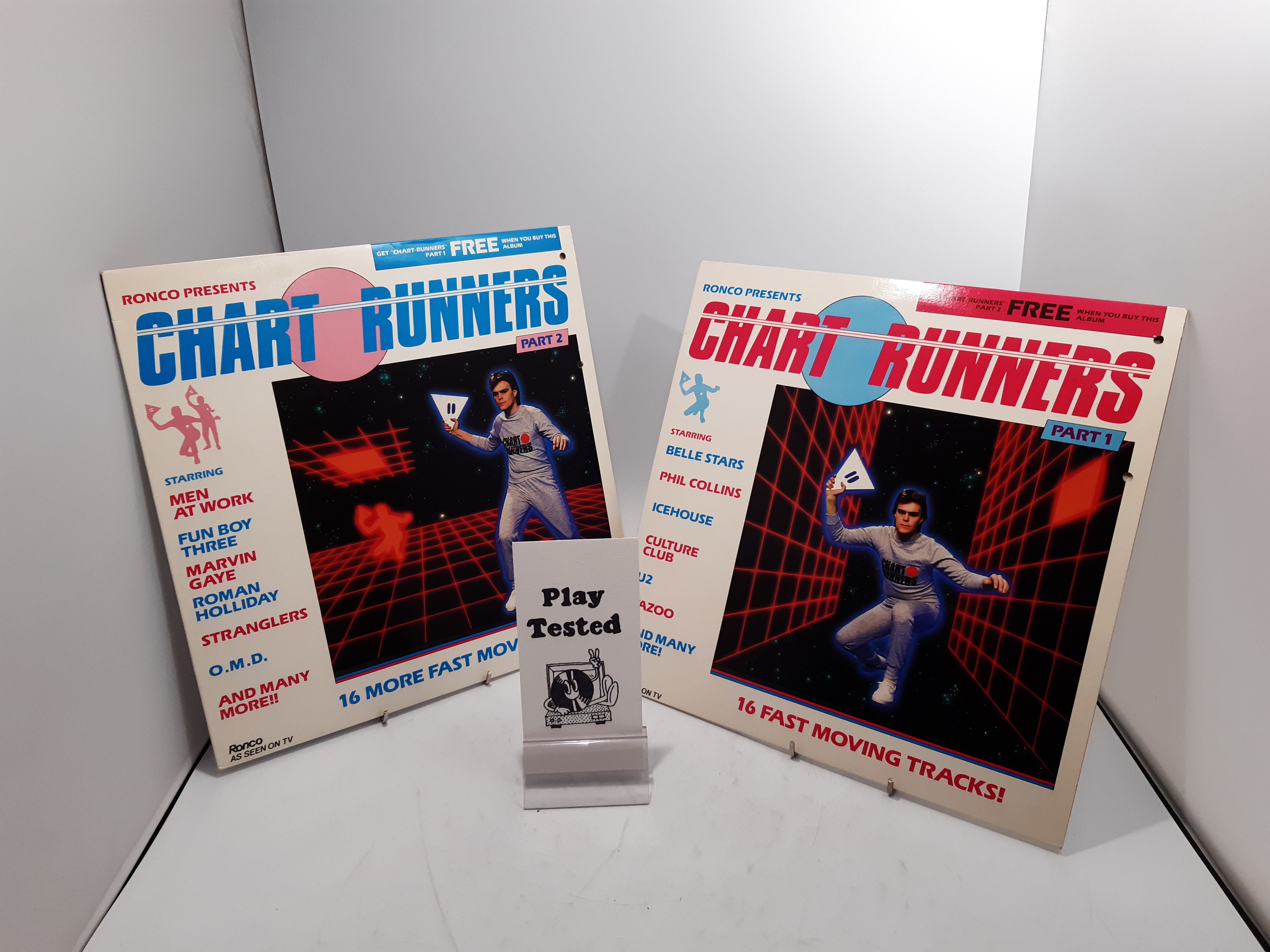 1980's vintage Chart Runners vinyl Part 1 & 2 - Various Artists