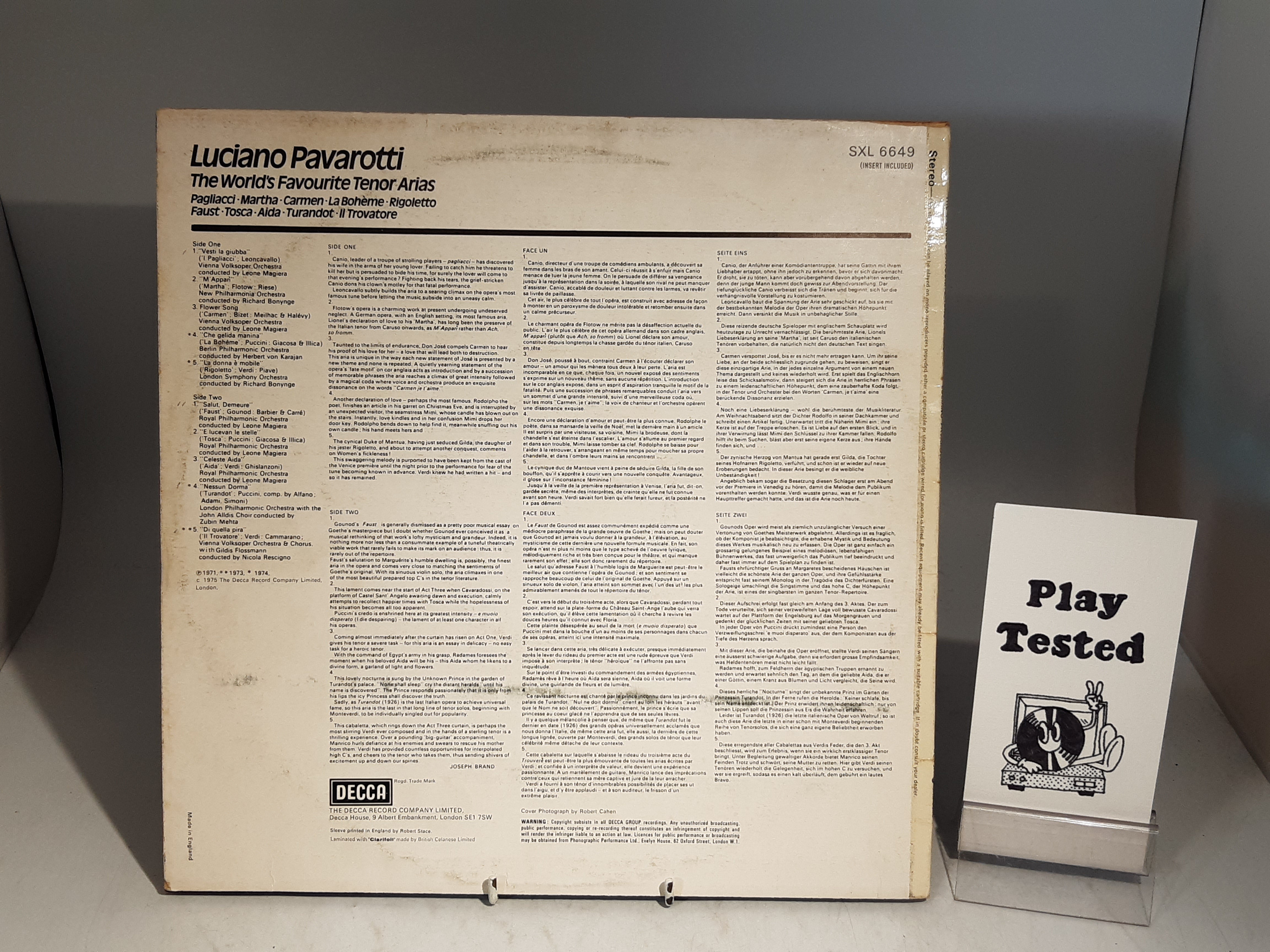 Luciano Pavarotti The World's Favourite Tenor Arias