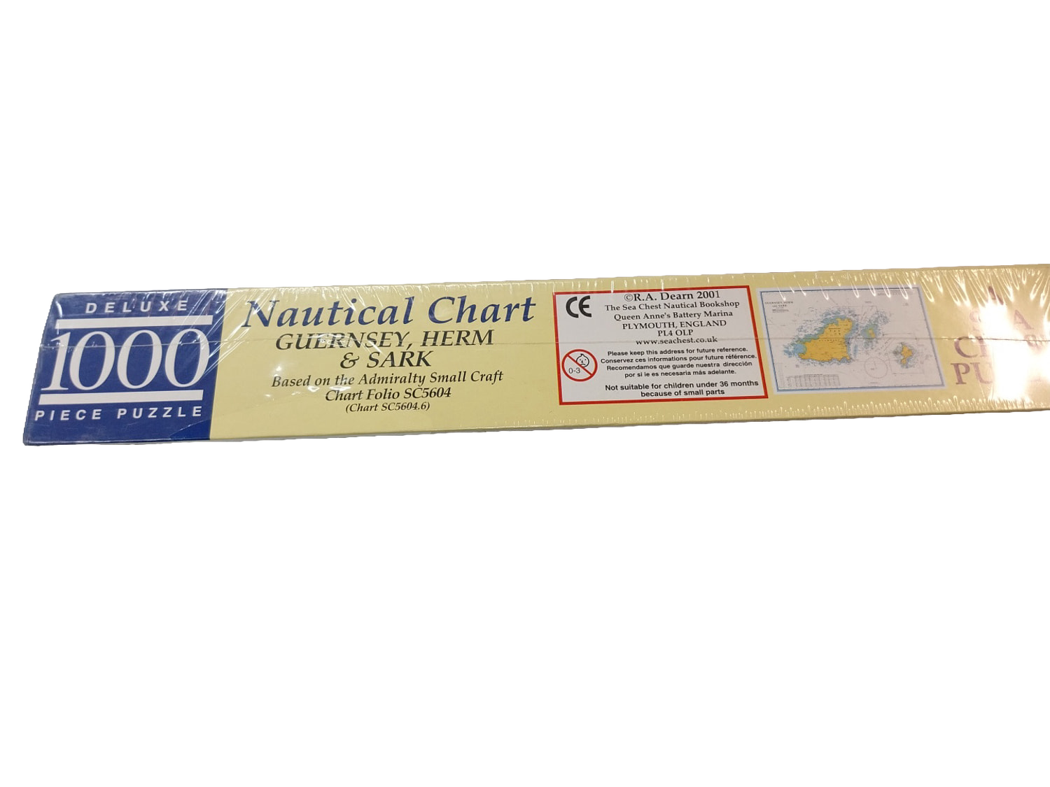 Nautical Chart Jigsaw Puzzle 1000 Piece Sea Chest Guernsey Herm Sark Sealed NEW