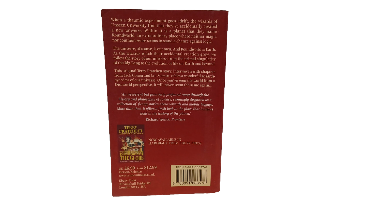 The Science of Discworld - Terry Pratchett Ian Stewart Jack Cohen paperback