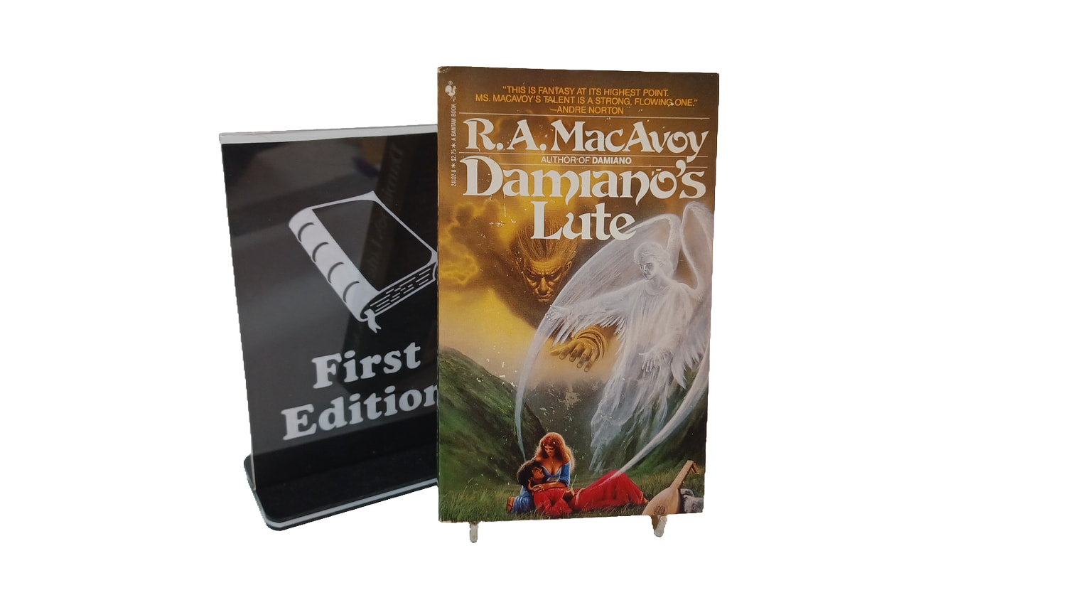 Damiano's Lute by R.A. MacAvoy First Edition Bantam Paperback Fantasy