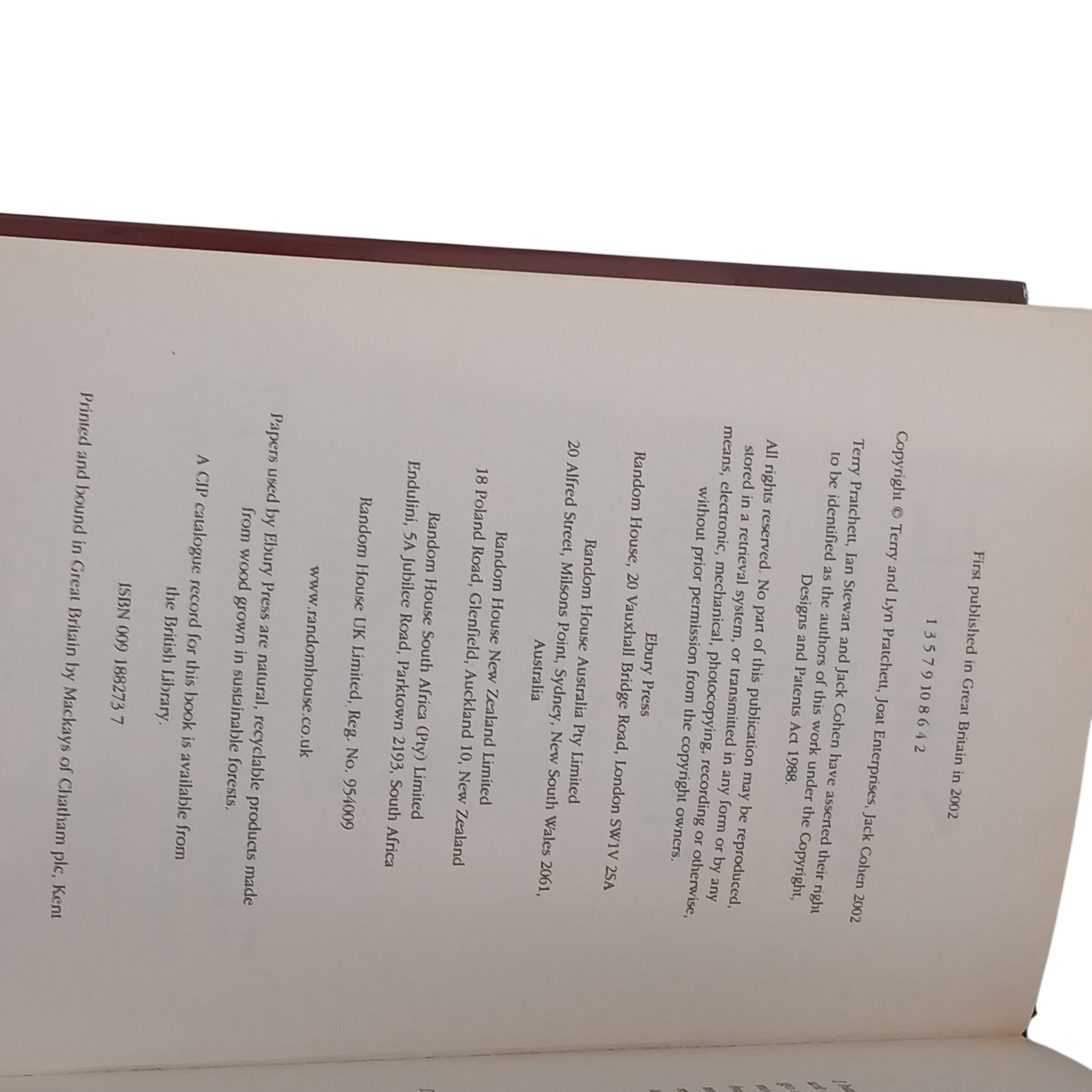 Terry Pratchett - The Science of Discworld II: The Globe Hardcover