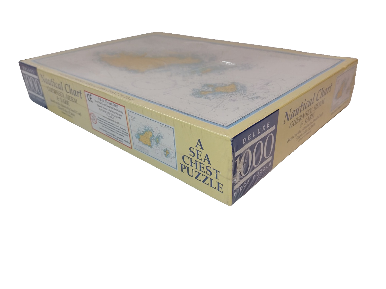 Nautical Chart Jigsaw Puzzle 1000 Piece Sea Chest Guernsey Herm Sark Sealed NEW