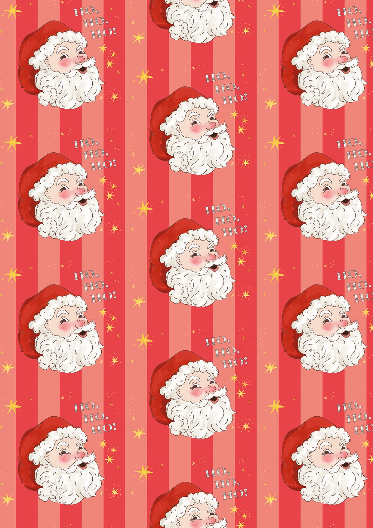 Ho Ho Ho Wrap - Christmas Wrapping Paper Twin Pack