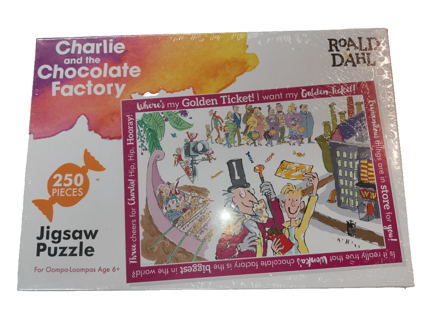 Roald Dahl Charlie and the Chocolate Factory 250 Piece Jigsaw Puzzle