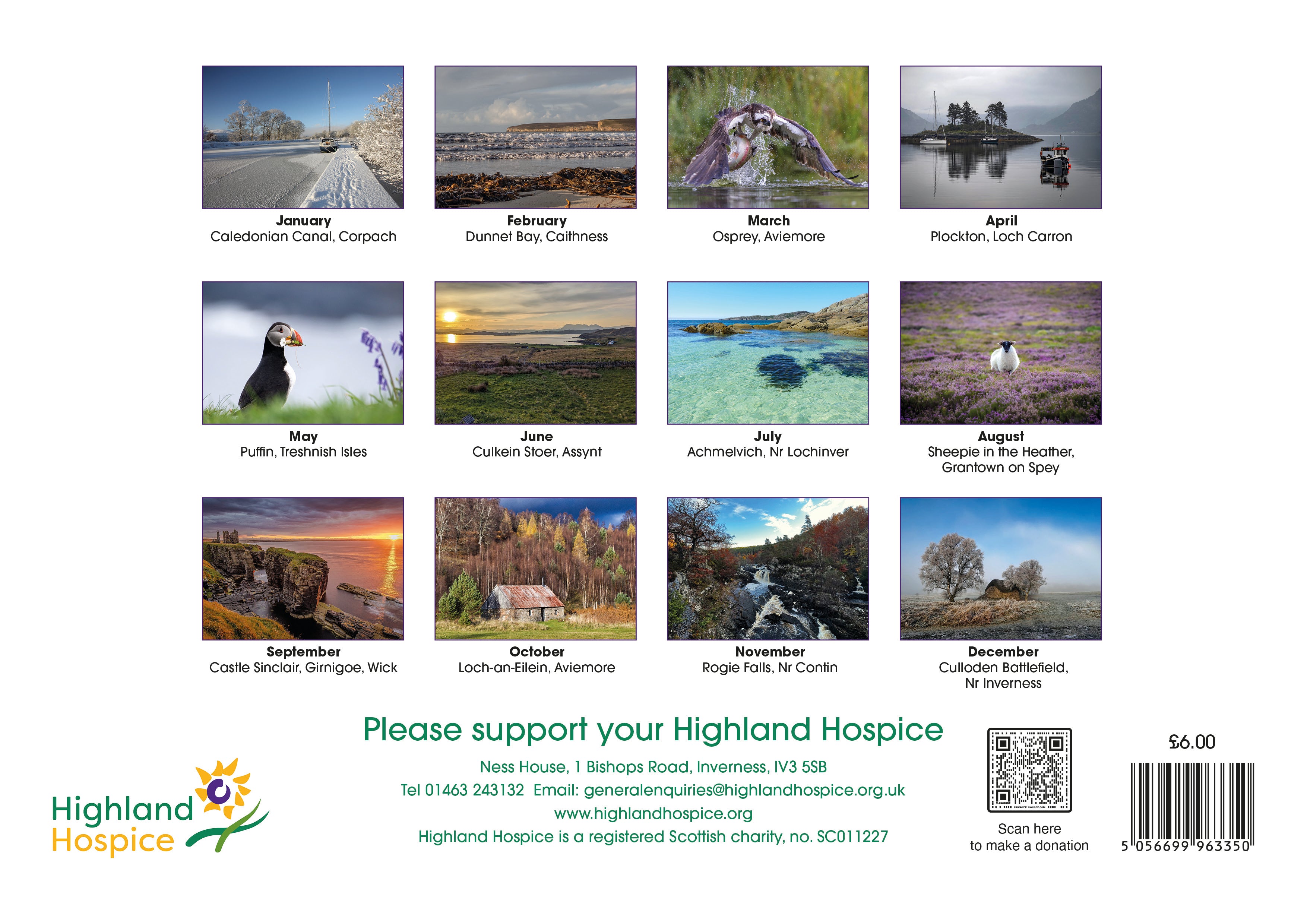 Highland Hospice Calendar 2026