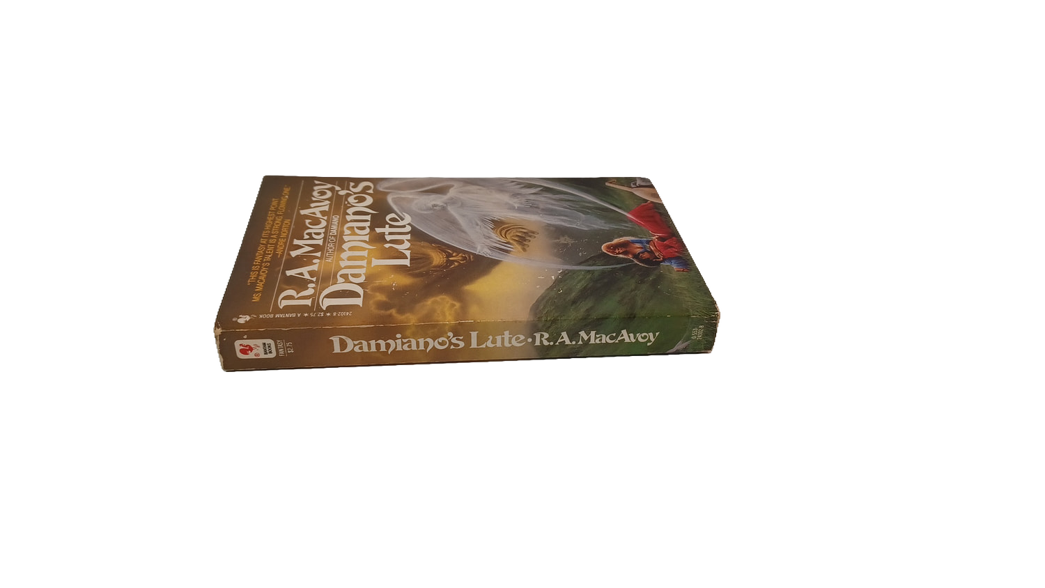 Damiano's Lute by R.A. MacAvoy First Edition Bantam Paperback Fantasy