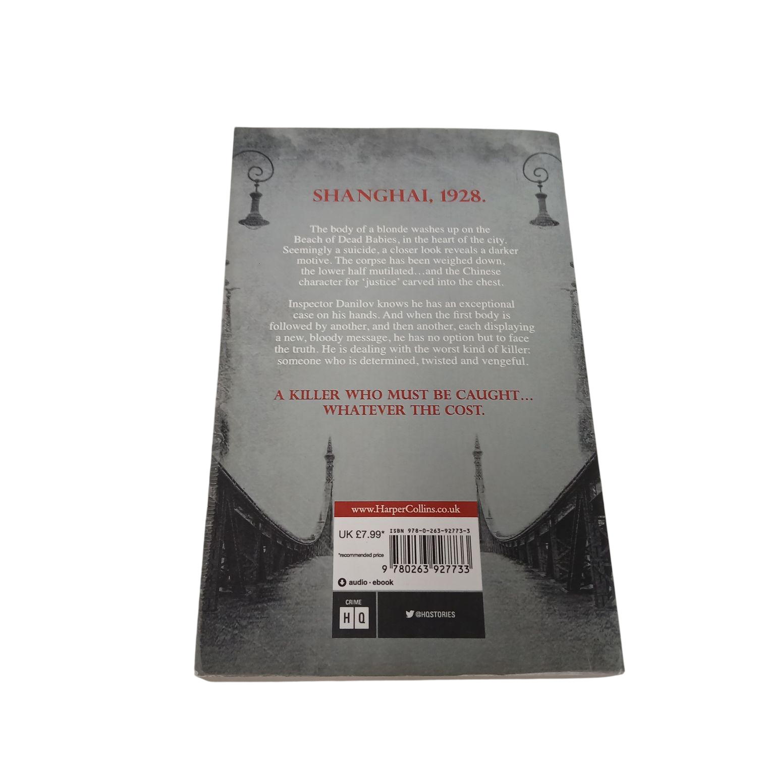 Death in Shanghai by MJ Lee - Inspector Danilov Thriller Harper Collins 2017
