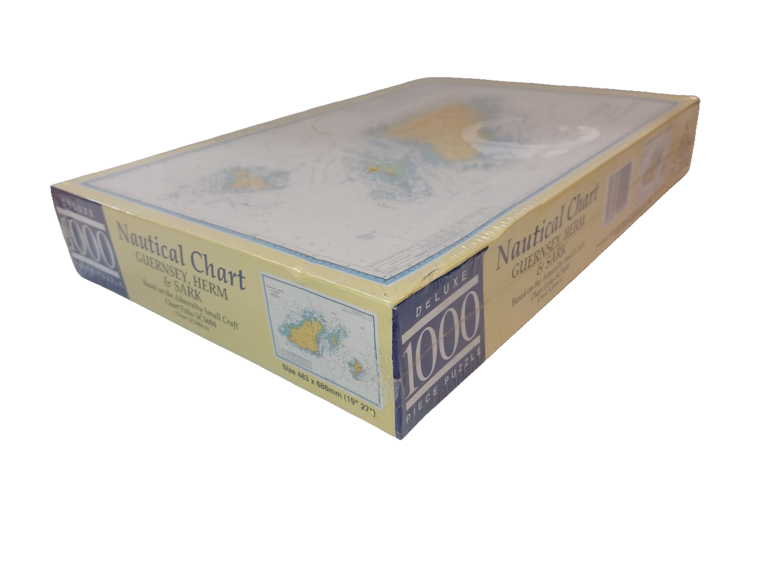 Nautical Chart Jigsaw Puzzle 1000 Piece Sea Chest Guernsey Herm Sark Sealed NEW
