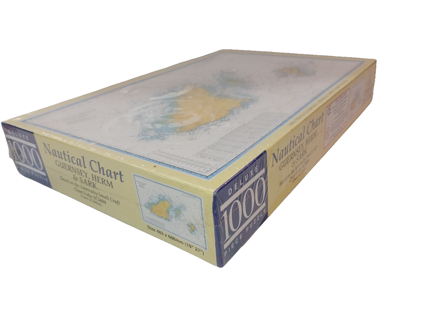 Nautical Chart Jigsaw Puzzle 1000 Piece Sea Chest Guernsey Herm Sark Sealed NEW
