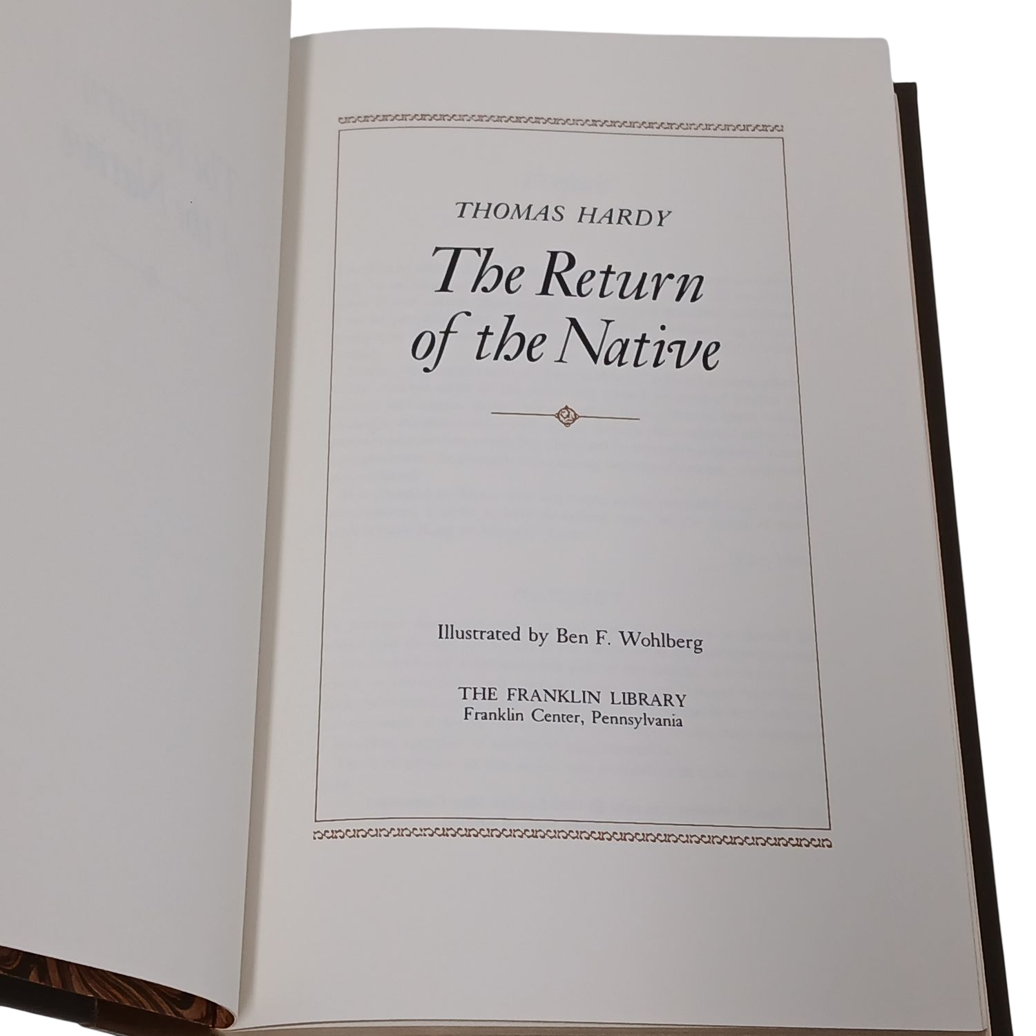The Return of the Native by Thomas Hardy - Franklin Library Edition 1980 HB