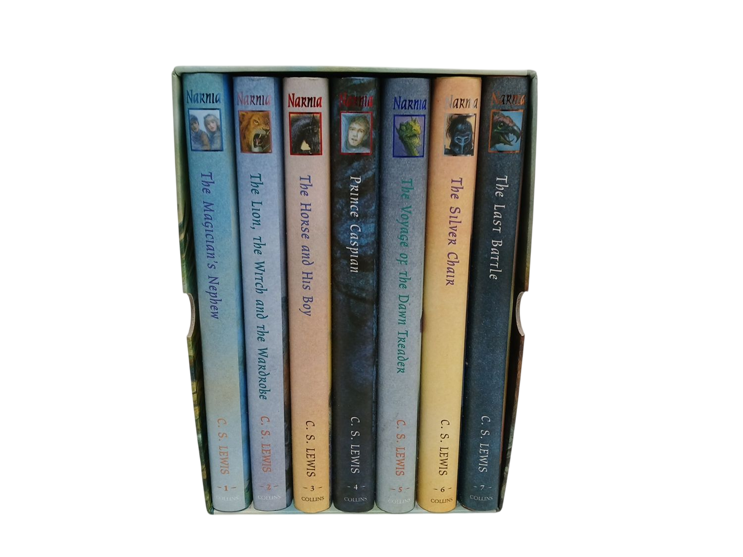 The Chronicles of Narnia Complete 7 Book Box Set by C.S. Lewis Collins hardback
