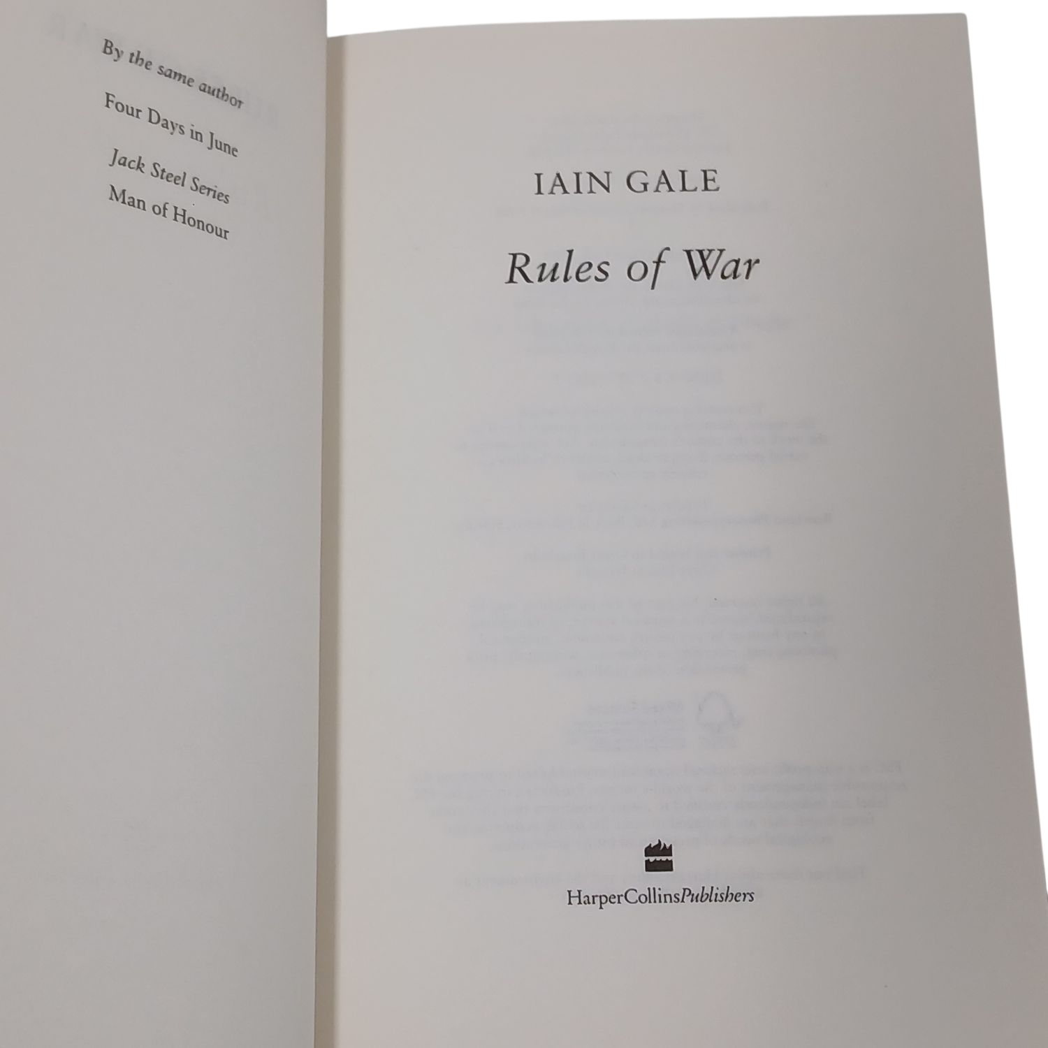 Iain Gale - Rules of War (Jack Steel Series) Hardcover