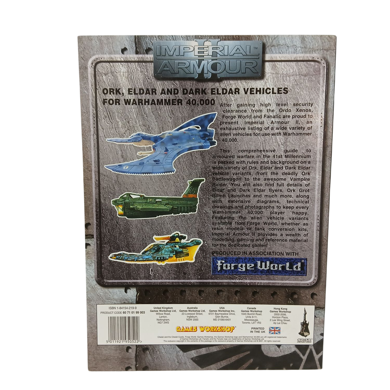 Forge World Imperial Armour: Ork, Eldar & Dark Eldar Vehicles (Warhammer 40k)