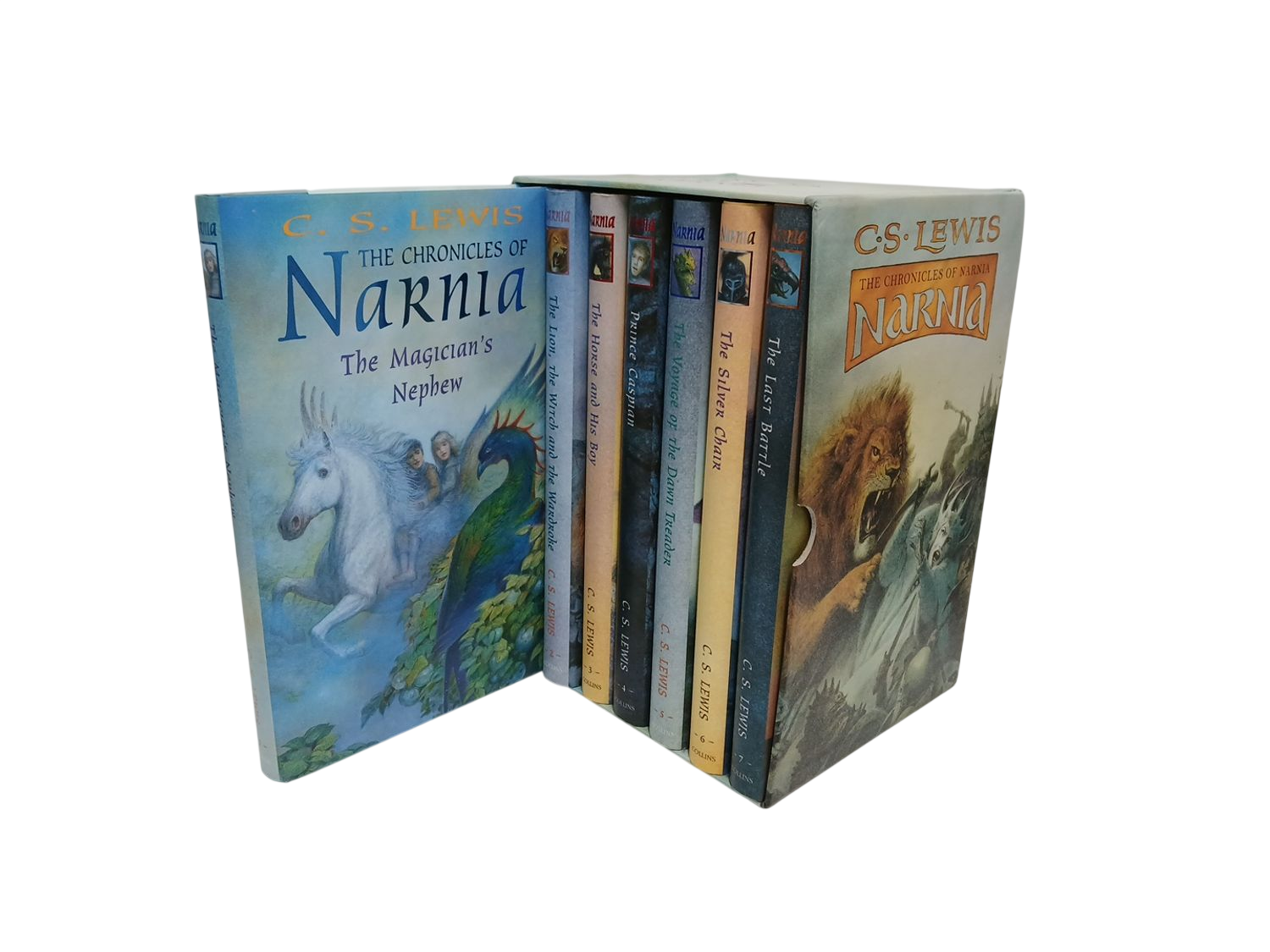 The Chronicles of Narnia Complete 7 Book Box Set by C.S. Lewis Collins hardback