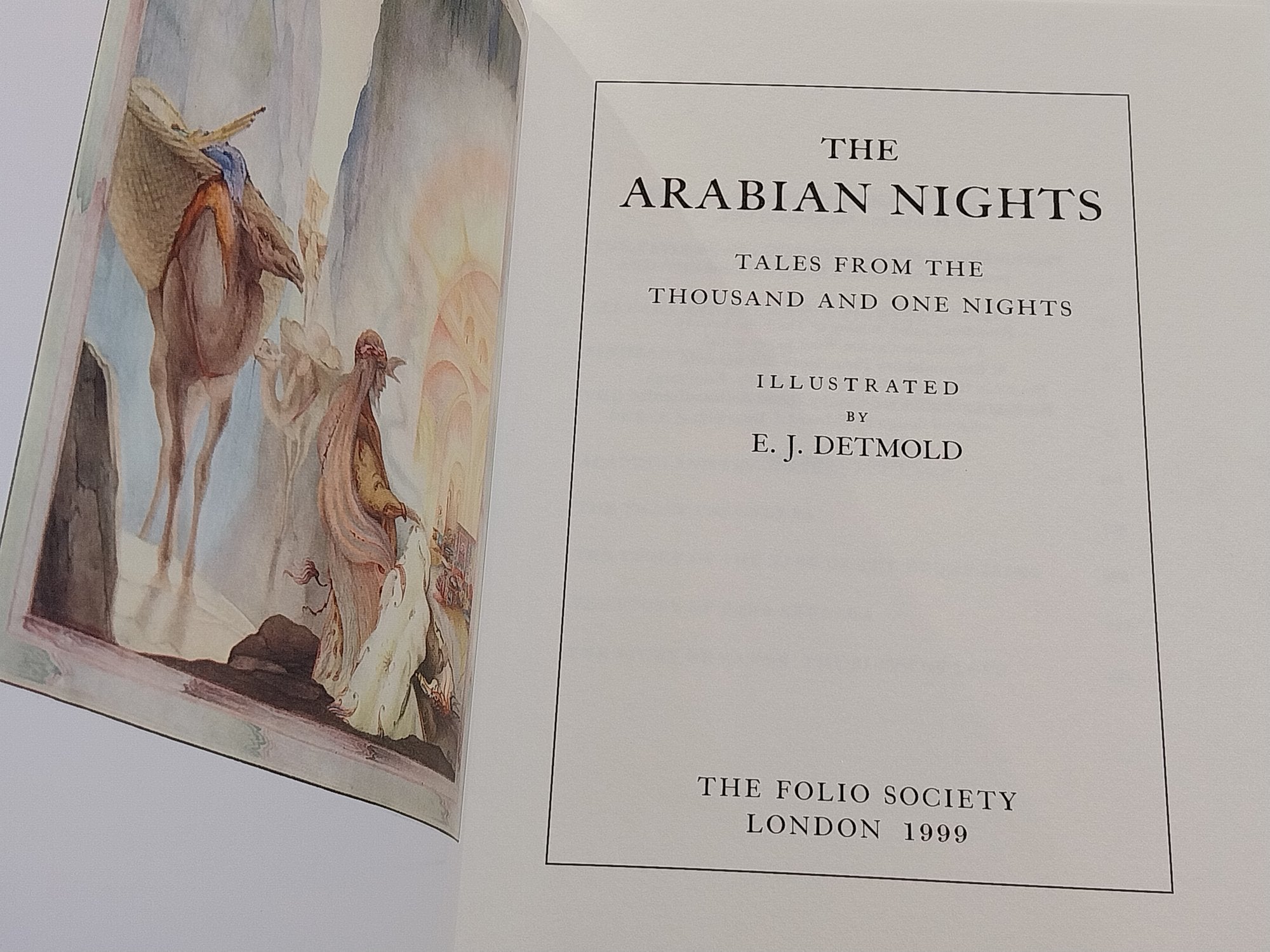 The Arabian Nights Folio Society Illustrated by Detmold Second Printing
